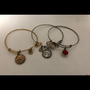 3 Alex and Ani bracelets